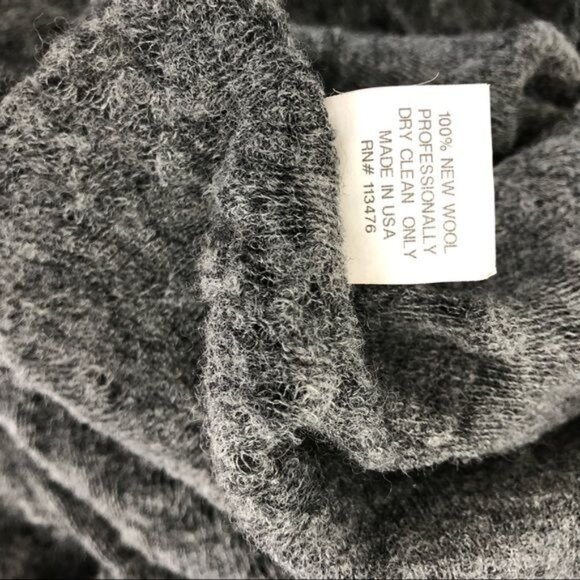 Yigal Azrouel Distressed Coccoon Dolman Batwing Wool Sweater - Picture 12 of 13